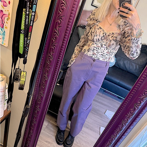 ARITZIA • SUNDAY BEST (NWT) • Jaden Jeans / Pants • Size 8 • Violet Haze - Picture 16 of 16